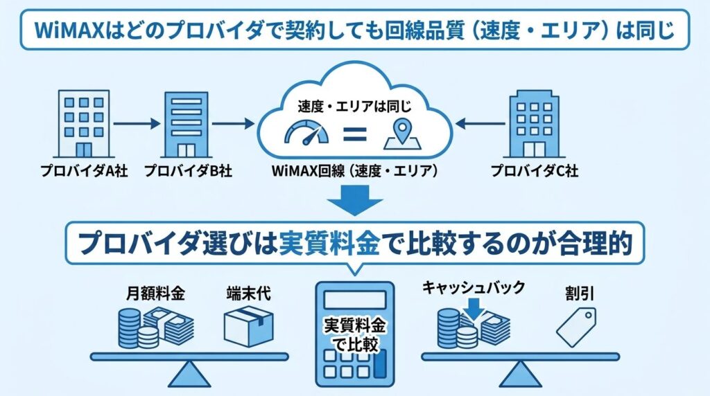 WiMAX_プロバイダ選びは実質料金で比較すべき理由