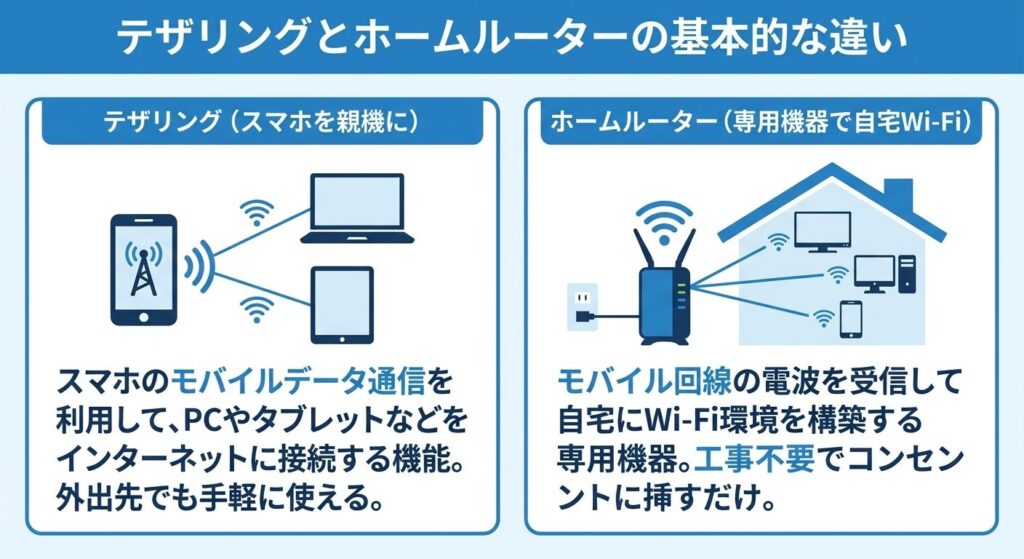tethering-vs-home-router-basic-difference
