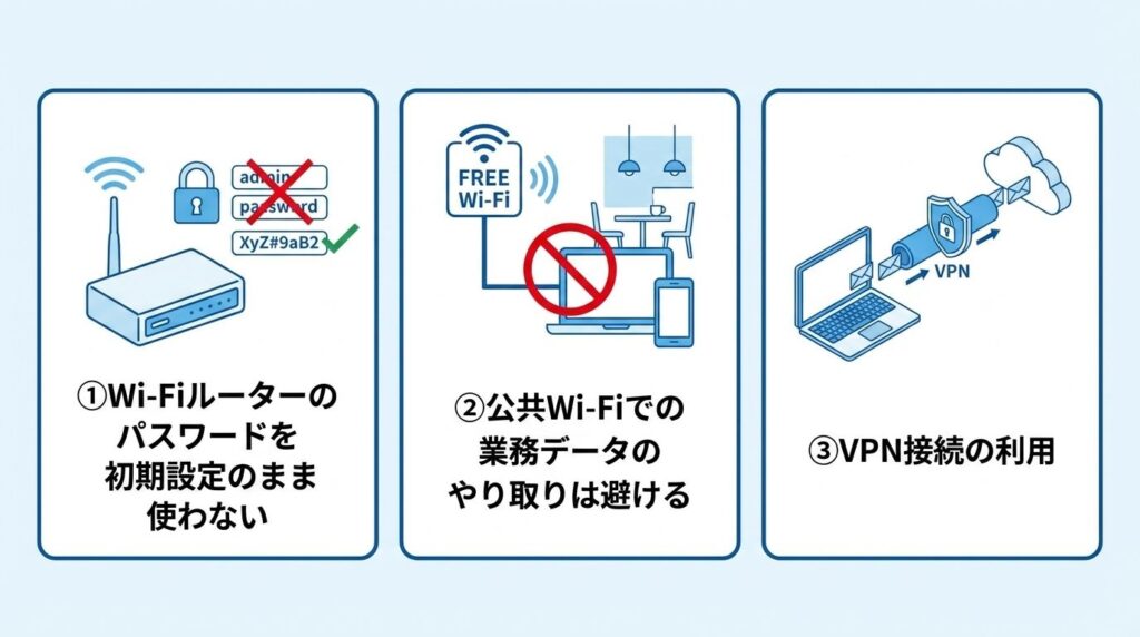 テレワーク_ネット回線のセキュリティ対策3選