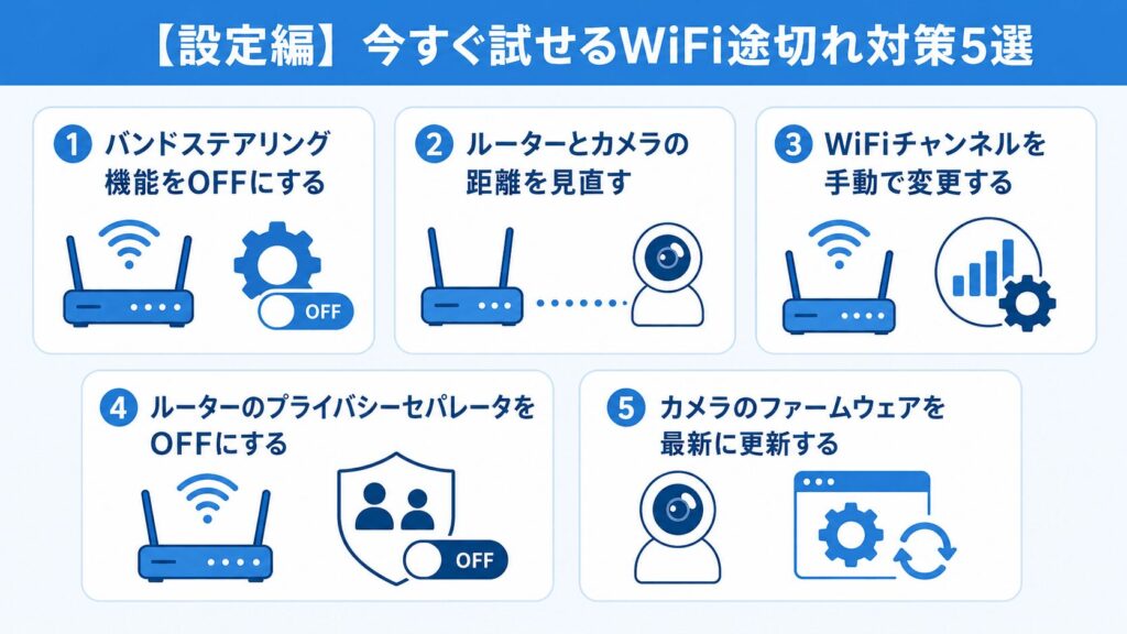 ペット見守りカメラ_今すぐ試せるWiFi途切れ対策5選