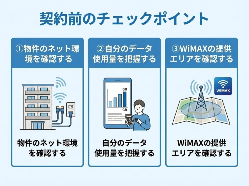 一人暮らし_ネット契約前のチェックポイント3つ