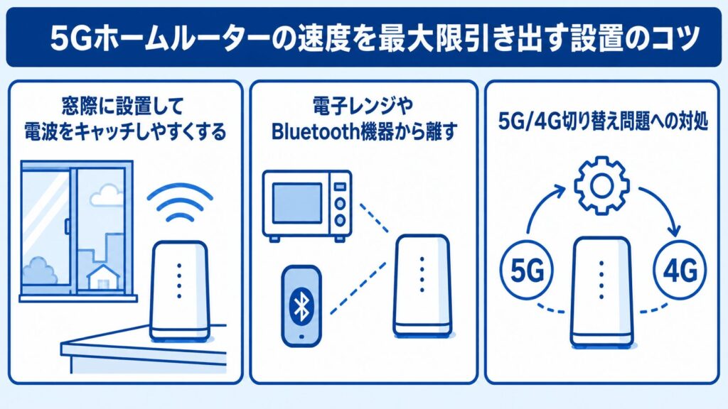 5Gホームルーター_速度を最大限引き出す設置のコツ