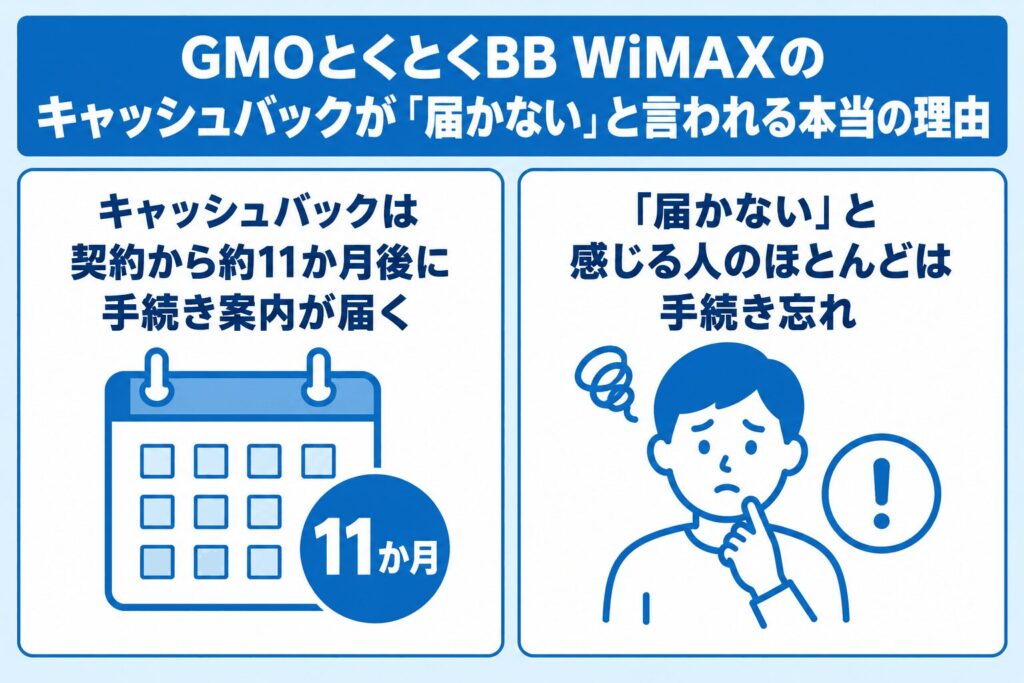 GMOとくとくBB_キャッシュバックが届かないと言われる本当の理由