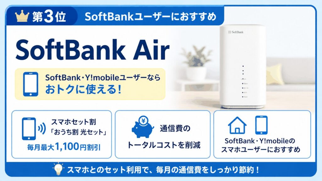 SoftBank-Air-スマホセット割おすすめ第3位