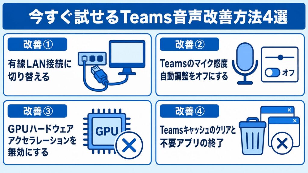 Teams_今すぐ試せる音声改善方法4選