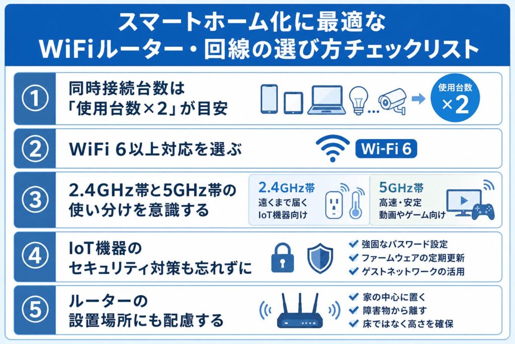 WiFiルーター・回線の選び方チェックリスト5項目