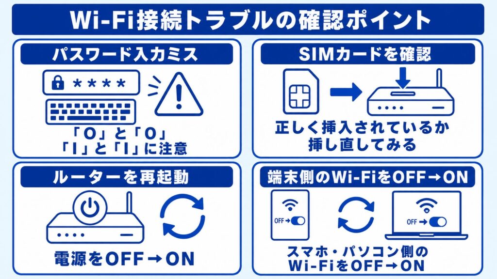 WiMAX_WiFi接続トラブルの確認ポイント
