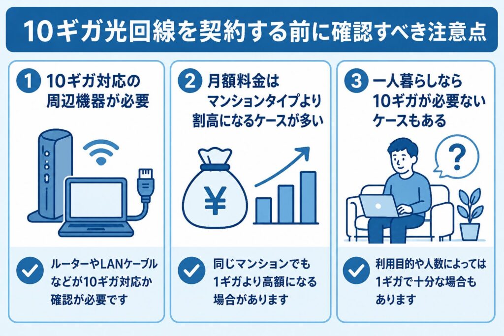 マンション_10ギガ光回線を契約する前の注意点3つ