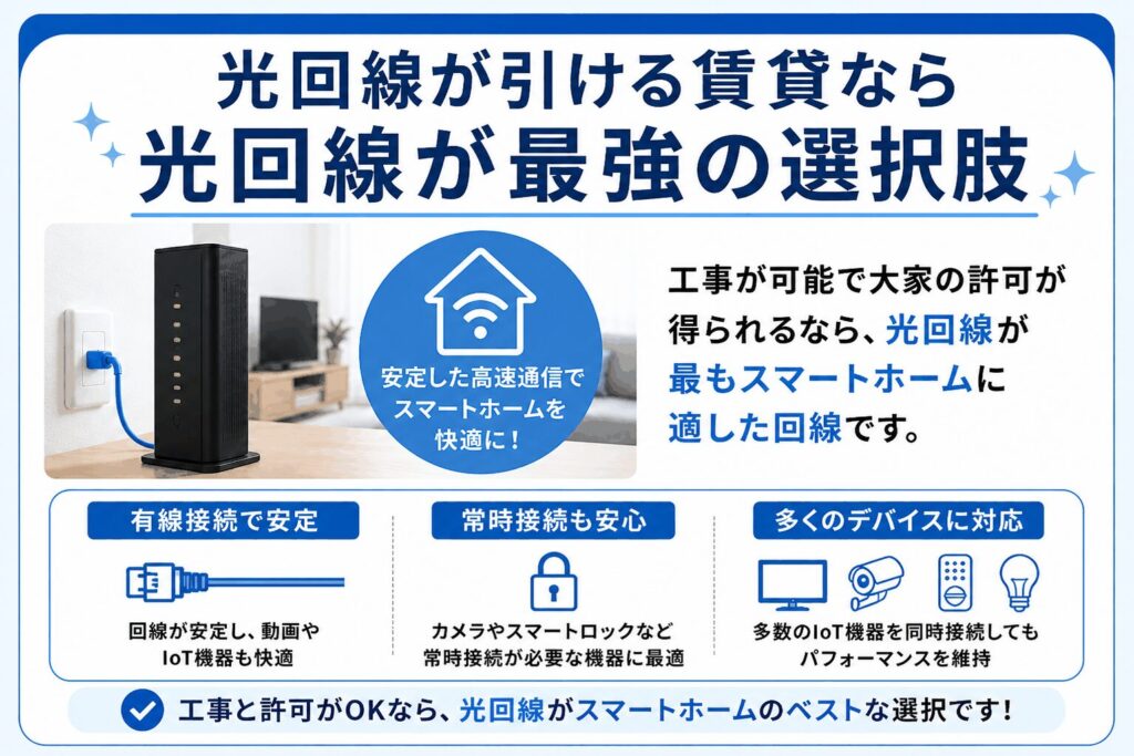 光回線が引ける賃貸なら光回線が最強の選択肢