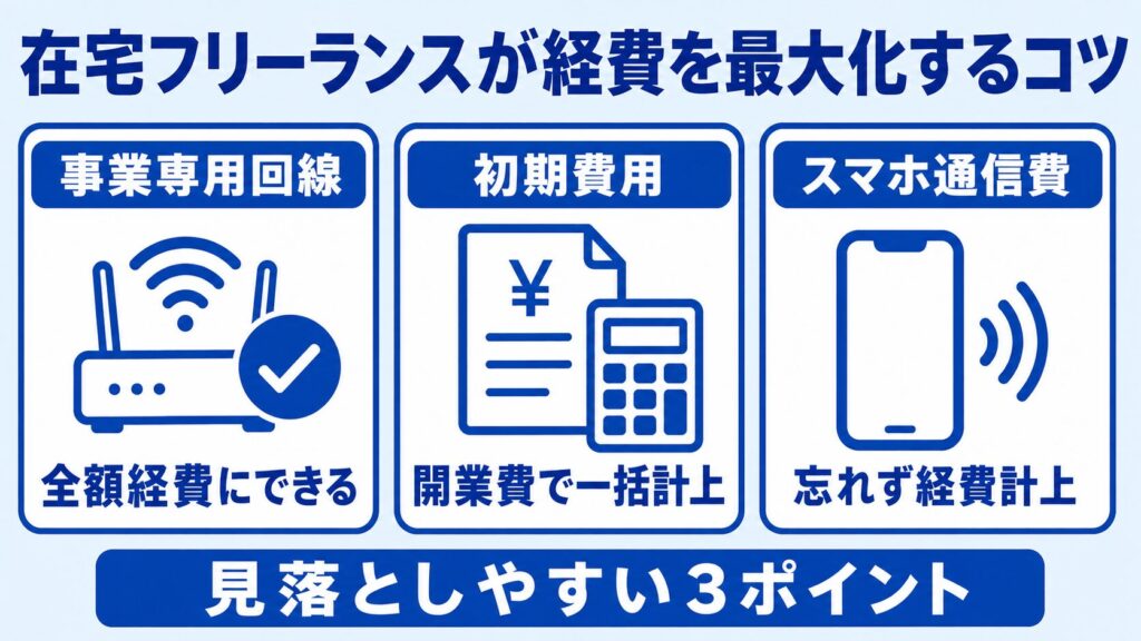 在宅フリーランスが経費を最大化するコツ3ポイント