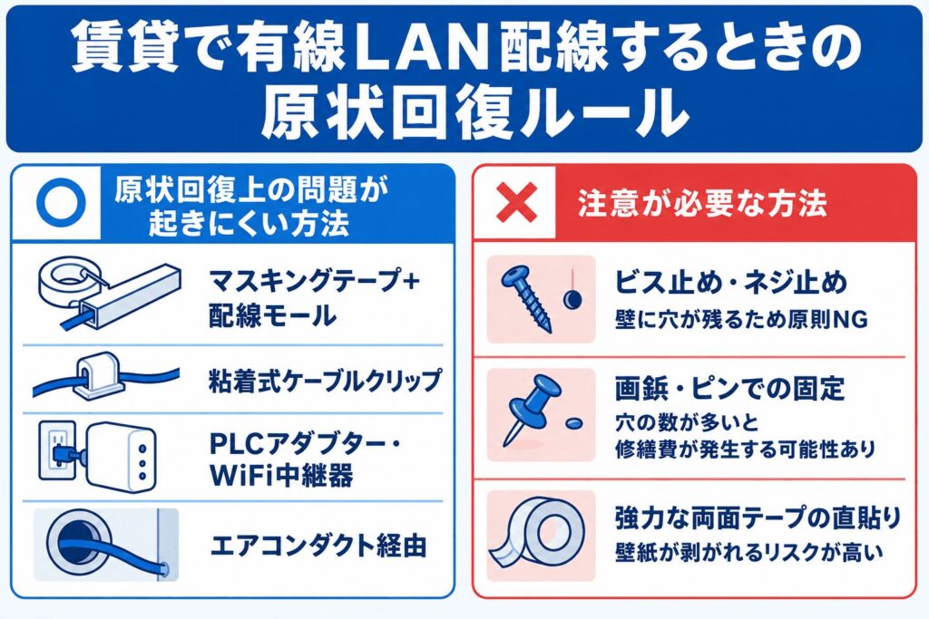 賃貸_代替方法7つの比較表_速度と手軽さ