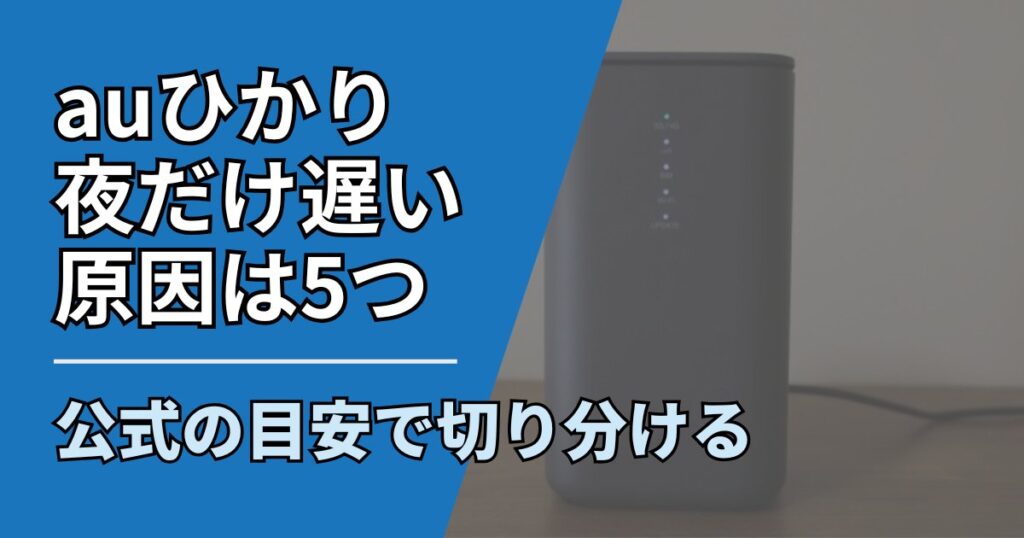 【サムネ】快適ネット生活ガイド_91_auひかり夜だけ遅い